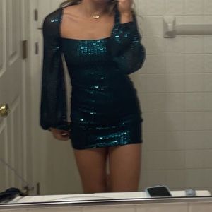 Green Lucy in the sky dress